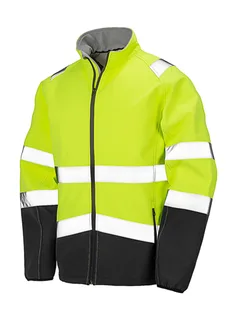 Result Safe Guard Printable safety softshell in Fluorescent Yellow/Black, voorkant