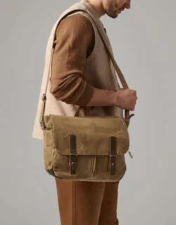 Quadra Heritage Waxed Canvas Messenger – foto 2
