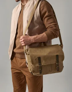 Quadra Heritage Waxed Canvas Messenger – foto 1