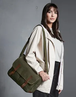 Quadra Heritage Waxed Canvas Messenger – foto 3