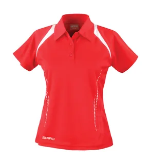 Spiro Lady Spiro Team Spirit Polo in Red/White, voorkant