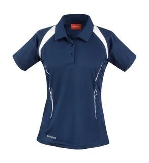 Spiro Lady Spiro Team Spirit Polo in Navy/White, voorkant