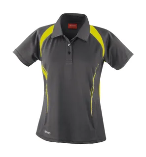 Spiro Lady Spiro Team Spirit Polo in Grey/Lime, voorkant