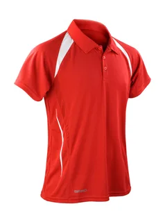 Spiro Team Spirit Polo in Red/White, voorkant