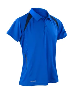 Spiro Team Spirit Polo in Royal/Navy, voorkant