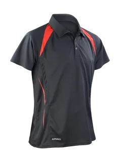 Spiro Team Spirit Polo in Black/Red, voorkant