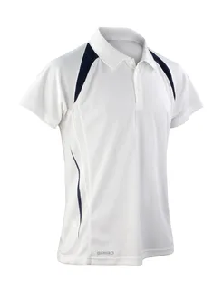 Spiro Team Spirit Polo in White/Navy, voorkant