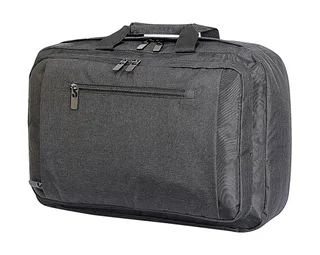 Shugon Bordeaux Hybrid Laptop Briefcase in Charcoal Melange/Black, voorkant