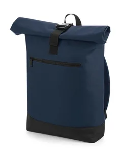 Bagbase Roll-top backpack in French Navy, voorkant