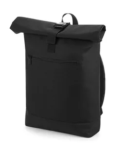 Bagbase Roll-top backpack in Black, voorkant