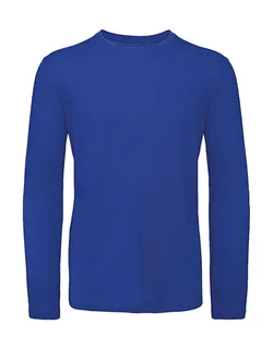 B&C Inspire men's long-sleeved T-shirt in Cobalt Blue, voorkant