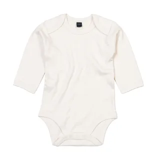 Babybugz Babyromper met lange mouwen in Organic Natural, voorkant
