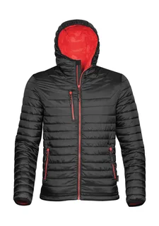 Stormtech Gravity thermisch jack in Black/True Red, voorkant