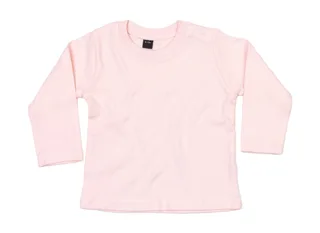 Babybugz Baby Longsleeve Top in Powder Pink, voorkant