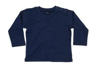 Babybugz Baby Longsleeve Top in Nautical Navy, voorkant