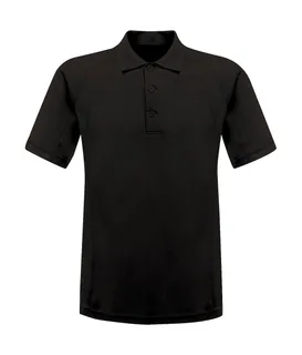 Regatta Professional Coolweave Wicking Polo in Black, voorkant