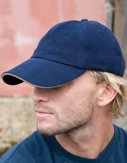 Result Headwear Pet van geborsteld katoen met sandwichklep – foto 2
