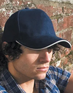 Result Headwear Pet van geborsteld katoen met sandwichklep – foto 3