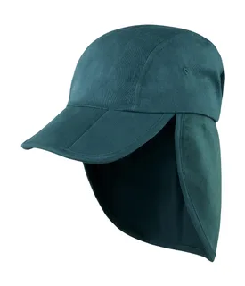 Result Headwear Opvouwbare legionairspet in Bottle Green, voorkant