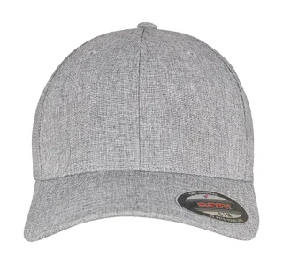 Flexfit Heatherlight pet in Melange Grey, voorkant