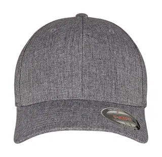 Flexfit Heatherlight pet in Melange Dark Grey, voorkant