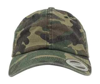 Flexfit Low-profile camo cap, gewassen in Wood Camo, voorkant