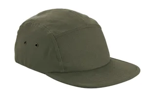 Beechfield Canvas 5-panel cap in Olive Green, voorkant