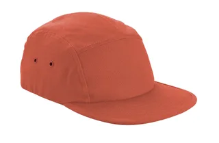 Beechfield Canvas 5-panel cap in Terracotta, voorkant