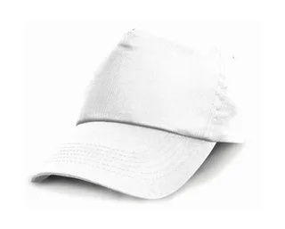 Result Headwear Kids' baseball cap in White, voorkant