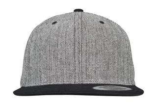 Flexfit Melange Solid Snapback in Black Melange/Black, voorkant