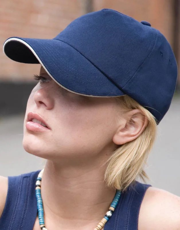 Result Headwear Drill-pet van geborsteld katoen