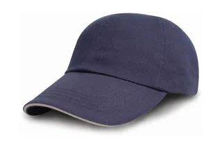 Result Headwear Drill-pet van geborsteld katoen in Navy/Putty, voorkant