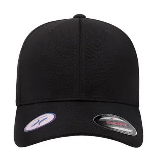 Flexfit Cool and Dry sports cap in Black, voorkant