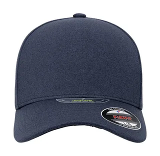 Flexfit Unipanel melange pet in Melange Navy, voorkant