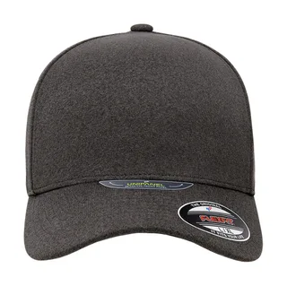 Flexfit Unipanel melange pet in Melange Dark Grey, voorkant