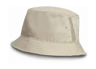 Result Headwear Sportpet met meshpanelen in Natural, voorkant