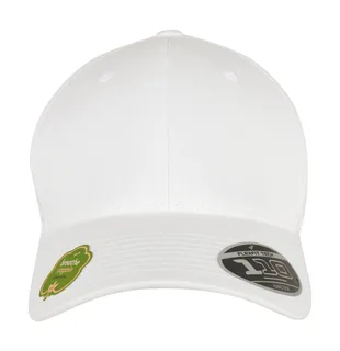 Flexfit 110 pet van biologisch katoen in White, voorkant