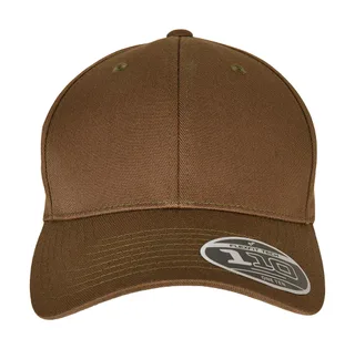 Flexfit 110 Curved Visor Snapback in Olive, voorkant
