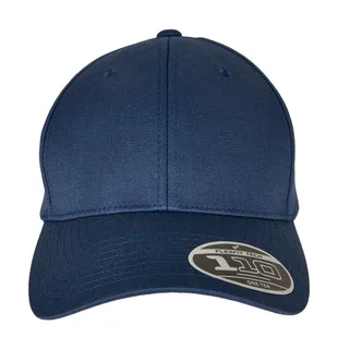 Flexfit 110 Curved Visor Snapback in Navy, voorkant