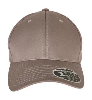 Flexfit 110 Curved Visor Snapback in Grey, voorkant