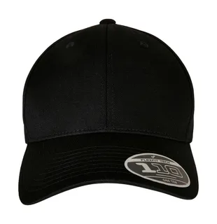 Flexfit 110 Curved Visor Snapback in Black, voorkant