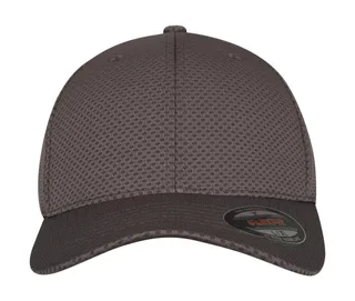 Flexfit 3D Hexagon jerseypet in Dark Grey, voorkant