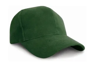 Result Headwear Pro-Style zware katoenen pet in Forest Green, voorkant