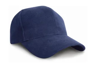 Result Headwear Pro-Style zware katoenen pet in Navy, voorkant