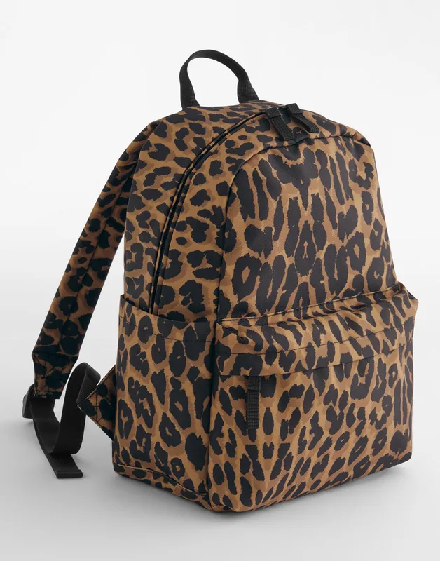 Bagbase Mini-rugzak met luipaardprint