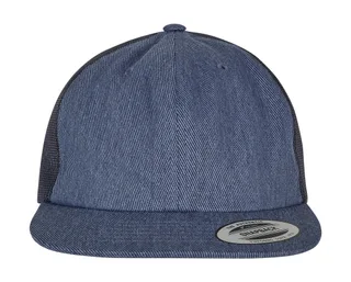Flexfit Denim Trucker in Blue Raw, voorkant