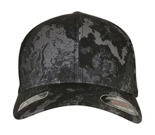Flexfit® Veil Camo™ pet in Poseidon Black, voorkant