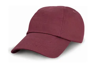Result Headwear Kinder katoenen low-profile pet in Burgundy, voorkant