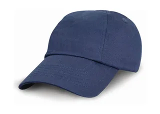 Result Headwear Kinder katoenen low-profile pet in Navy, voorkant