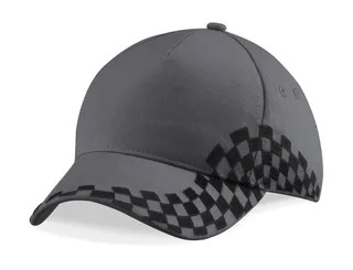 Beechfield Grand Prix pet in Graphite Grey, voorkant
